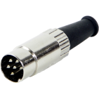 Switchcraft-12BL6MX Steckverbinder, rund Conn Circular DIN PIN 6 POS ST Cable Mount 6 Terminal 1 Port Bulk