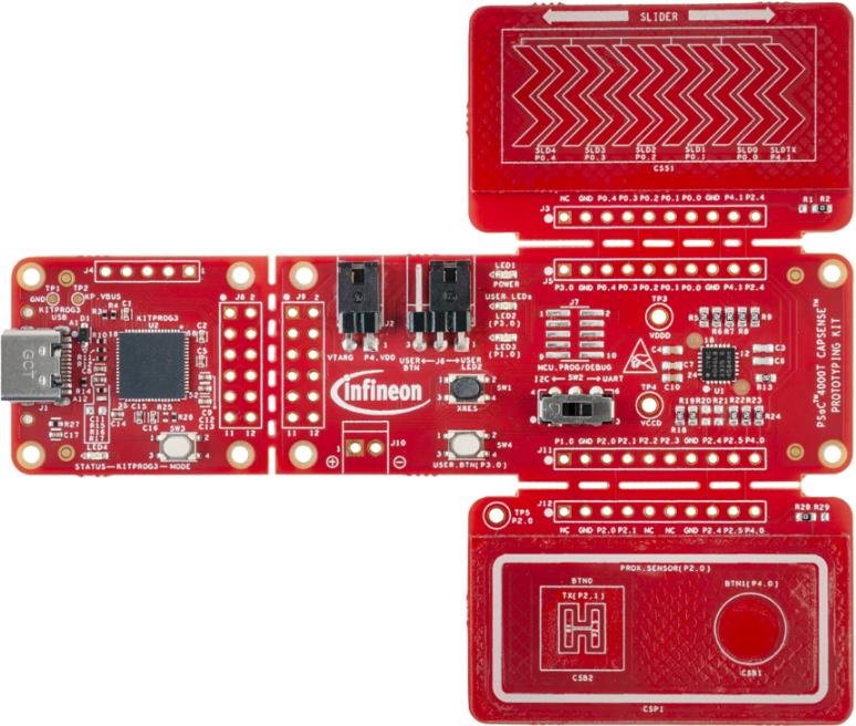 Infineon Technologies AG-CY8CPROTO-040T Eingebettete Systementwicklungsboards und -kits PSOC 4000 Secure Microcontroller and TPM Evaluation Board 48MHz CPU 16KB RAM 64KB Flash Win