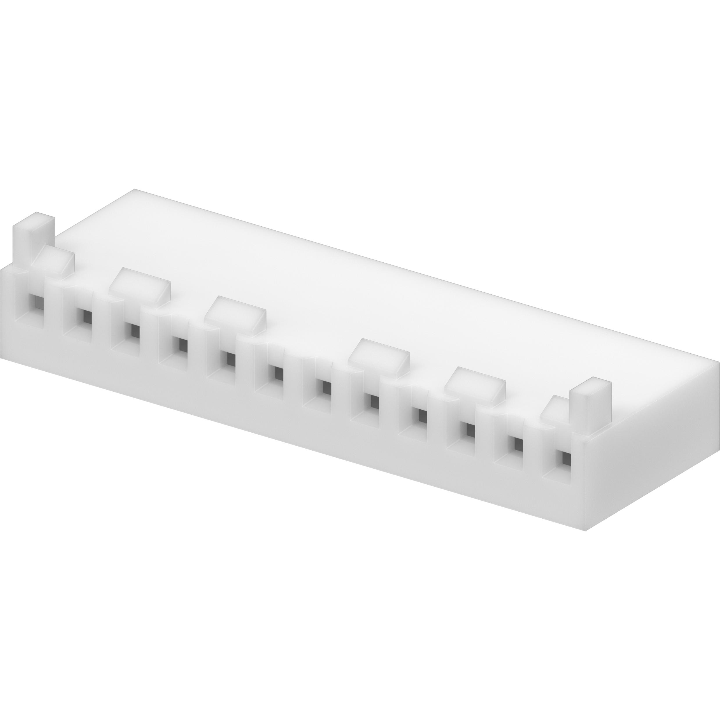 Molex-09-50-8123 Connector Discrete Wire Housing Conn Housing F 12 POS 3.96mm Crimp ST Cable Mount Natural KK® Bag