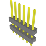 Conn Board Stacker HDR 6 POS 2.54mm Solder ST Top Entry Thru-Hole Bulk