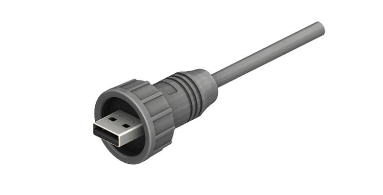 CnC Tech, LLC-107-1024-BL-00100 USB Kabelbaugruppen Cable Assembly USB 1m USB Type A 4 POS M 24AWG/28AWG