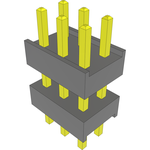 Conn Board Stacker HDR 6 POS 2.54mm Solder ST Top Entry Thru-Hole Bulk