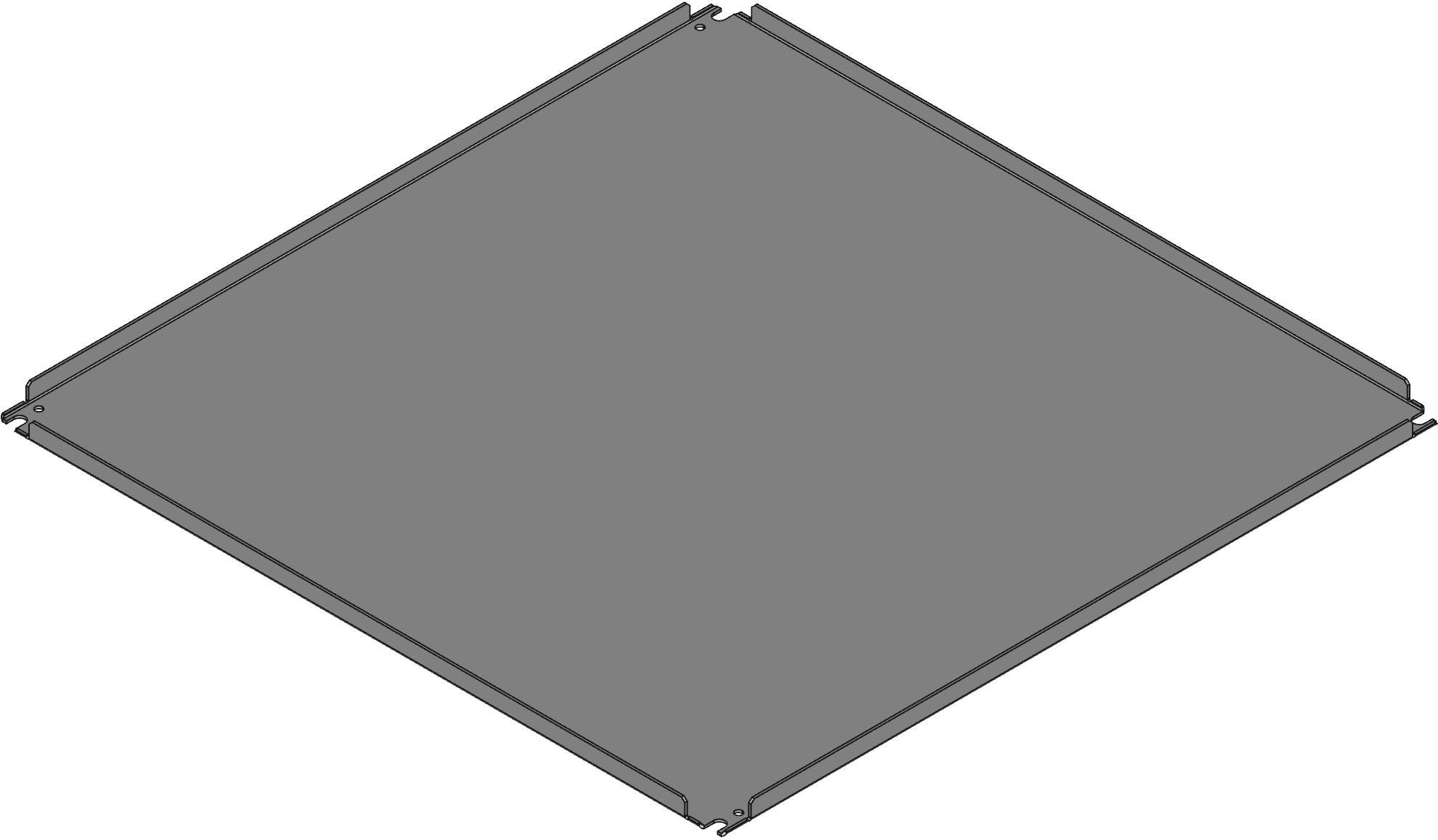 Hammond Manufacturing-EP3030 null Inner Panel, Mild Steel, White, Galvanized, 28.2 In Length, 28.2 In Depth