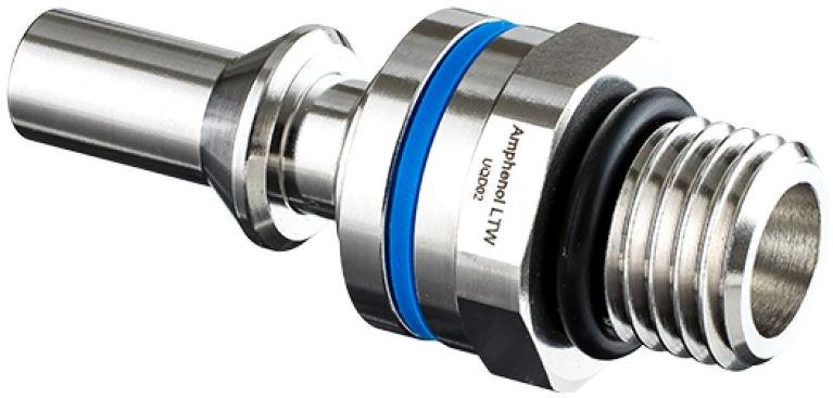 Amphenol-SQD-02PADM-PBE001 热量管理配件 Thrml Mgmt Access Liquid Cooling Socket Blue Staniless Steel