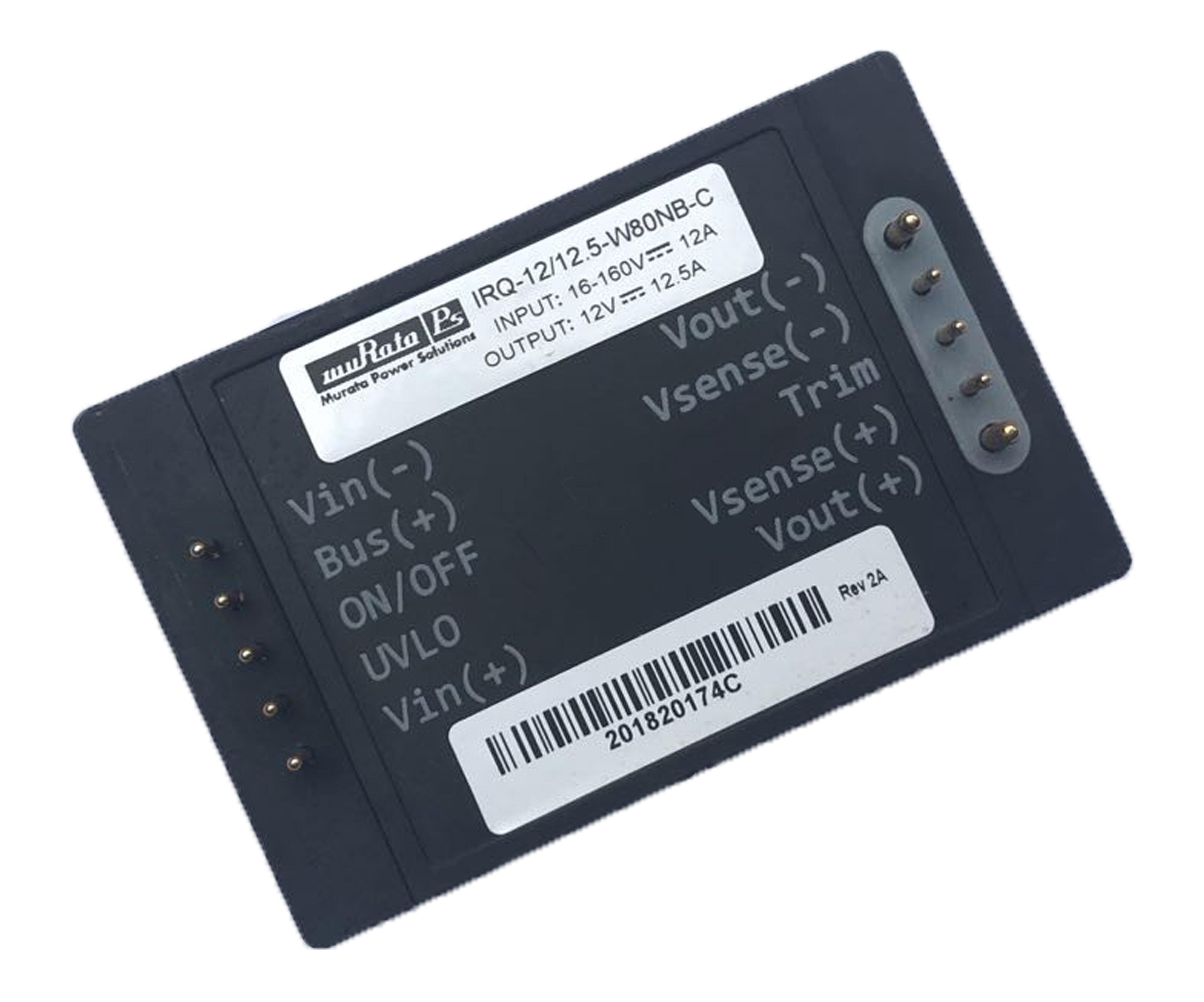 Murata Power Solutions-IRQ-12/12.5-W80NB-C DC to DC Converter and Switching Regulator Module Module DC-DC 72VIN 1-OUT 12V 12.5A 150W 10-Pin Quarter-Brick Tray