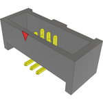 Conn Shrouded Header HDR 6 POS 1.27mm Solder ST SMD Tube