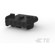 TE Connectivity-480764-9 Einzeladersteckverbinder, Gehäuse Conn Housing RCP 5 POS 6.35mm Crimp ST Panel Mount Black Package