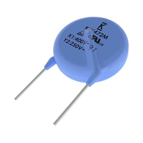 KEMET Corporation-C717U102MYWDDA7301 Kondensator, keramisch, einlagig Cap Ceramic Suppression X1/Y2 0.001uF 400VAC/250VAC Y5U 20%( 8 X 5mm) Radial Disc 7.5mm 125°C T/R