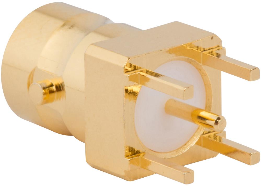 Amphenol RF-031-70250 RF-Steckverbinder Conn Mini-BNC 0Hz to 4GHz 75Ohm Solder ST Thru-Hole RCP Gold