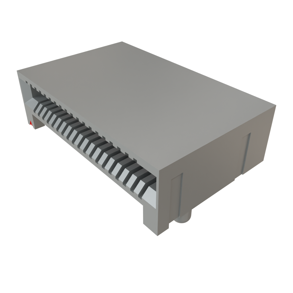 Samtec-QSFP8-038-01-L-D-RA1 Connector Telephone and Telecom Conn QSFP+ RCP 38 POS 0.8mm Solder RA SMD 38 Terminal 1 Port Tube
