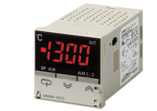 Omron-E5CS-RKJU-W AC100-240 Process Controllers Temperature Process Controller, Thermocouple Input, Relay Output, LCD Display, Plug In