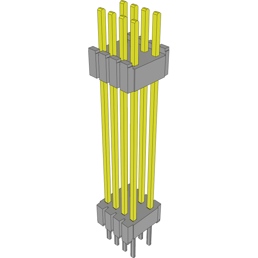 Samtec-DWM-04-61-L-D-804 Steckverbinderleisten und Leiterplattenbuchsen Conn Board Stacker HDR 8 POS 1.27mm Solder ST Thru-Hole Layer