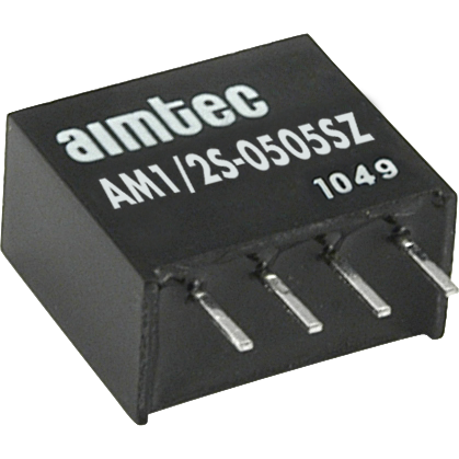 Aimtec-AM1/2S-1512SZ Convertitore da DC a DC e modulo di regolazione della commutazione Module DC-DC 15VIN 1-OUT 12V 0.04167A 0.5W 4-Pin SIP Module