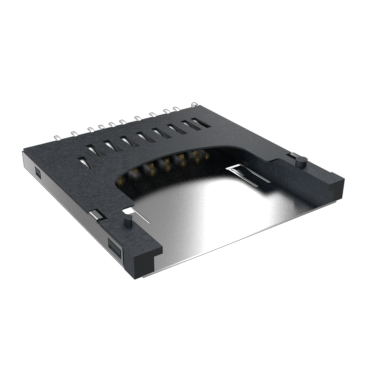 Amphenol Communications Solutions-10067847-301RLF Steckverbinder, Speicherkarte Conn SD Card SKT 9 POS Solder RA SMD 0.5A/Contact T/R