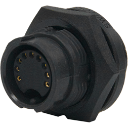 Switchcraft-EN3P9F26SX 圆形连接器 Conn Circular SKT 9 POS Solder Cup ST Panel Mount 9 Terminal 1 Port Bulk