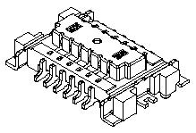 Molex-48126-1201 Embases de raccordement et réceptacles PCB Conn Board to Board HDR 12 POS 0.8mm Solder ST SMD T/R