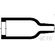 TE Connectivity-203W301-25-G02-0 热缩管 Heat Shrink Molded Boot ST Fluid Resistant Modified Elastomer Black Dual