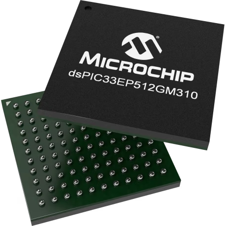 Microchip Technology-DSPIC33EP512GM310-I/BG Microcontrollers - MCUs MCU 16-bit dsPIC 512KB Flash 3.3V 121-Pin TFBGA Tray
