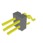 Conn Unshrouded Header HDR 4 POS 2.54mm Solder RA Side Entry SMD Bulk