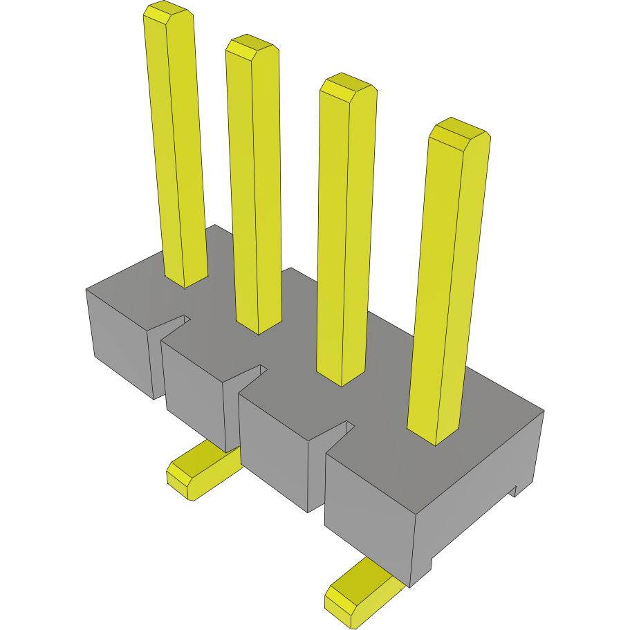 Samtec-HFWJ-04-01-T-S-VS Steckverbinderleisten und Leiterplattenbuchsen Conn Unshrouded Header HDR 4 POS 3.96mm Solder ST Top Entry SMD Tube
