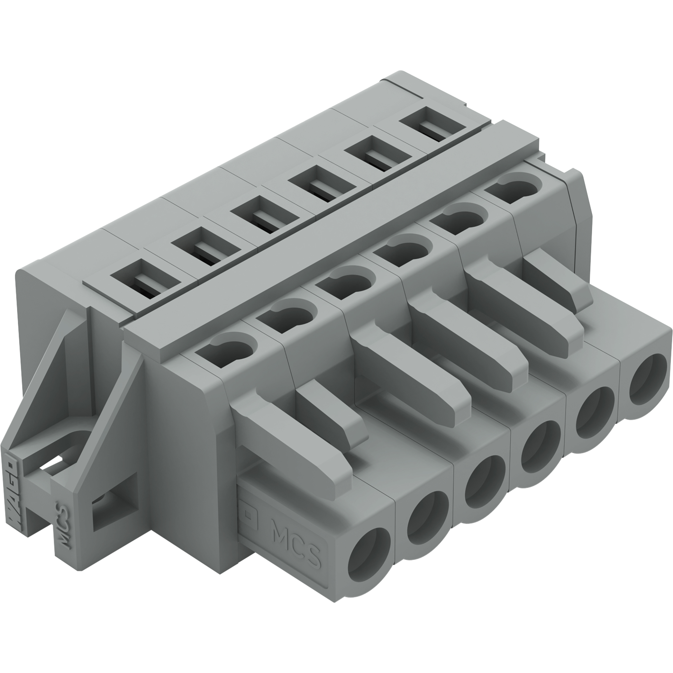 WAGO-231-106/027-000 Steckverbinder, Klemmenblöcke Conn Terminal Block F 6 POS 5mm Spring Clamp Cable Mount 15A Box