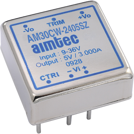 Aimtec-AM30CW-2412SZ Convertidor de CC a CC y módulo del regulador de conmutación 30 Watt DC-DC Convert Series AM30CW-Z