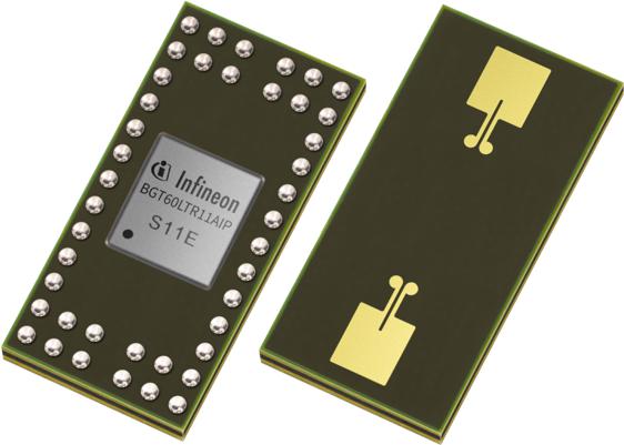 Infineon Technologies AG-BGT60LTR11SAIPXUMA1 Sensor especializado Low Power 60 GHz Doppler Radar Sensor with Antennas