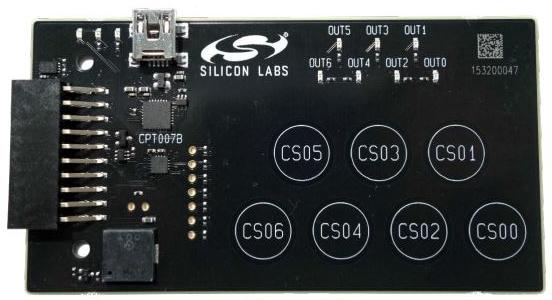 Silicon Labs-SLEXP8007A Sensor Development Boards and Kits CPT007B Touch Sensor Evaluation Board