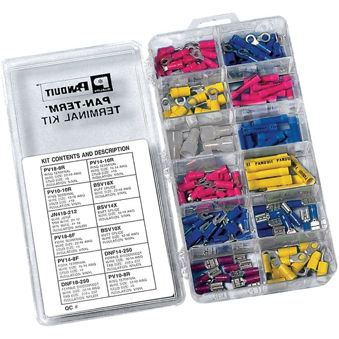 Panduit-KP-1075Y Komponentensätze Terminal Kit Without Crimping Tool, Includes The Following 20 PV18-8R PV18-6F PV14-8F