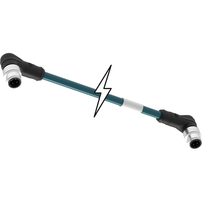 Molex-E11A06302M030 null Cable Assembly Circular Shielded 3m M12 Circular to M12 Circular M-M