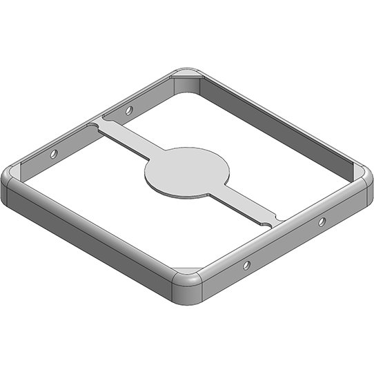 Masach Tech-MS259-10F null 25.9 x 25.9 x 3mm Two-piece Drawn-Seamless RF Shield/EMI Shield FRAME (CRS)