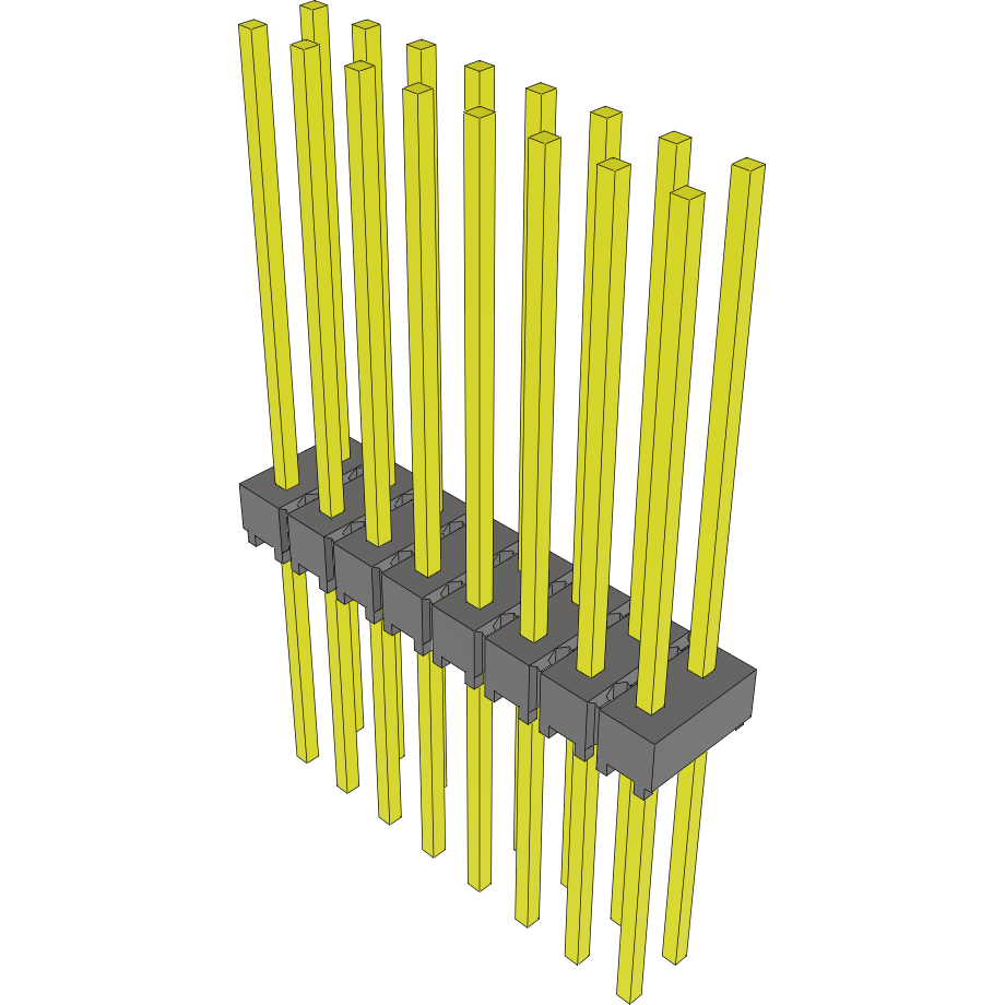 Samtec-MTSW-108-13-T-D-690 Steckverbinderleisten und Leiterplattenbuchsen Conn Unshrouded Header HDR 16 POS 2.54mm Solder ST Top Entry Thru-Hole Bulk