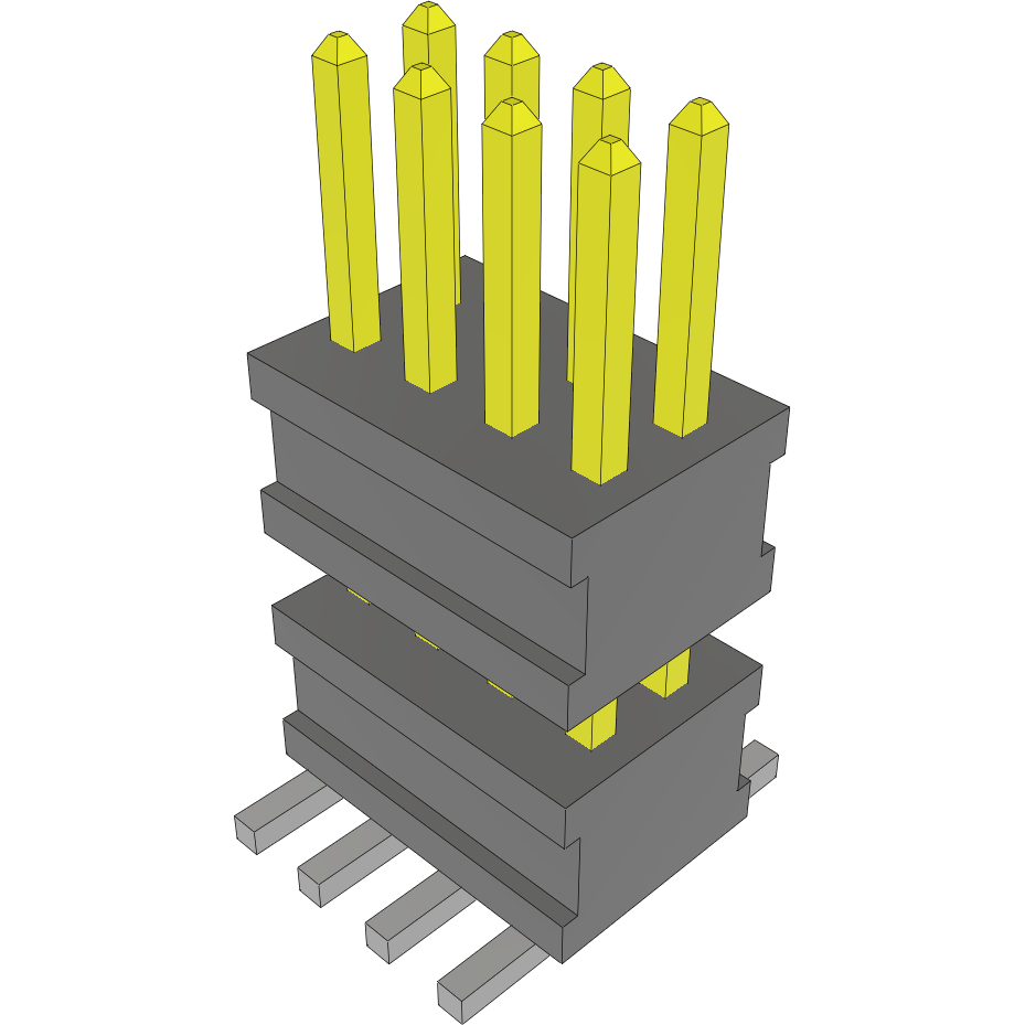 Samtec-FW-04-03-L-D-258-142-A Steckverbinderleisten und Leiterplattenbuchsen Conn Board Stacker HDR 8 POS 1.27mm Solder ST Top Entry SMD FLEX STACK™ Layer