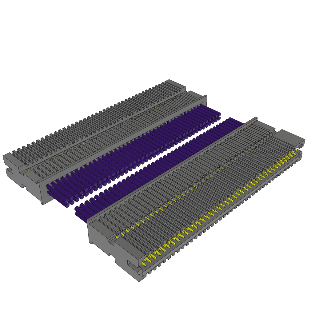 Samtec-TFSD-40-28-H-04.00-D-NUS Andere Kabelbaugruppen Cable Assembly Discrete Wire 0.101m 28AWG Terminal Strip to Terminal Strip 80 to 80 POS M-M Crimp-Crimp TIGER EYE™ Layer