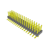 Conn Unshrouded Header HDR 51 POS 2.54mm Solder ST Top Entry SMD/Thru-Hole Tube