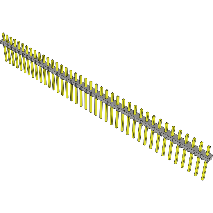 Samtec-MTLW-140-08-G-S-135 Steckverbinderleisten und Leiterplattenbuchsen Conn Unshrouded Header HDR 40 POS 2.54mm Solder ST Top Entry Thru-Hole Bulk