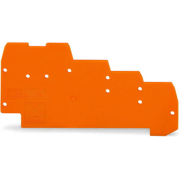 WAGO-270-322 连接器配件 End and intermediate plate, 1 mm thick, for quadruple-deck Terminal Blocks