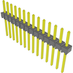 Conn Unshrouded Header HDR 14 POS 2.54mm Solder ST Top Entry Thru-Hole Bulk