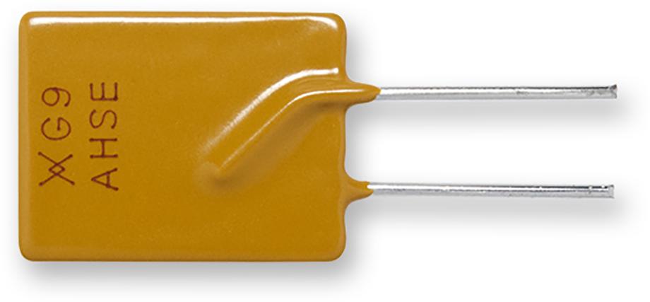 Littelfuse-RF3257-000 PTC, rückstellbare Sicherung PTC Resettable Fuse 9A(hold) 15.3A(trip) 16VDC 100A 3.3W 5.5s 0.0047Ohm Radial 14 X 3 X 21.7mm Bulk