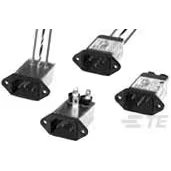 TE Connectivity-3EF8 Spannungsversorgungseingangsmodule Power Entry Module EMI Filtered M 3 POS 250VACVAC 3A/Contact ST 1 Port