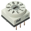 C&K-CRE10ROTP0C DIP-Schalter Switch DIP N.O./N.C. SP10T 10 Protrusion Slot Screwdriver 0.15A 42VDC PC Pins 10000Cycles 2.54mm Thru-Hole Tube