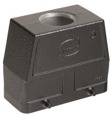HARTING-09307160420 Schrumpfbalgenadapter Hood 180° 16B Shell Size Powder Die Cast Aluminum Double Lock Han®