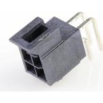 Conn Wire to Board HDR 4Power POS 2.5mm Solder RA Side Entry Thru-Hole Nano-Fit Tray