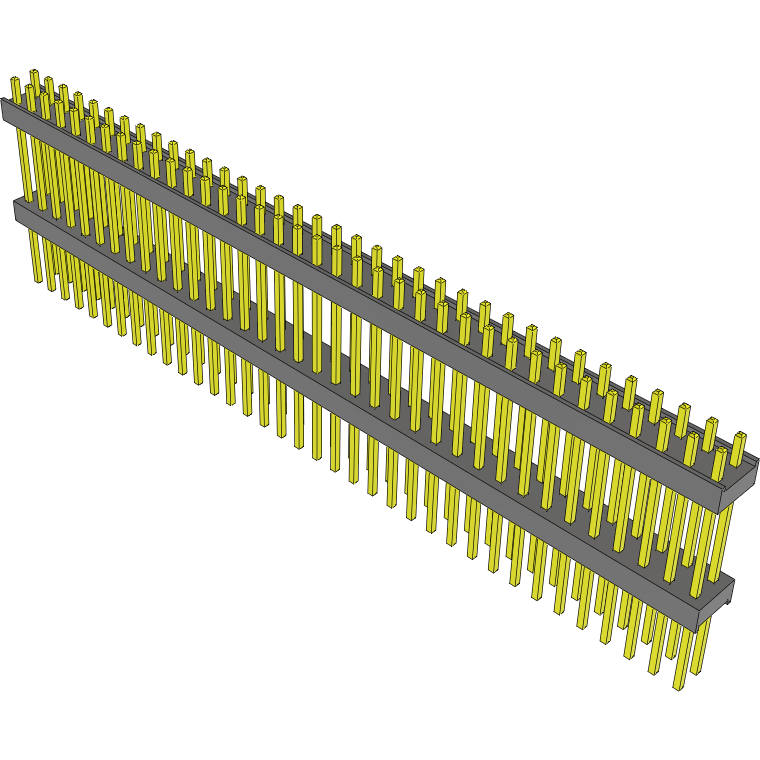 Samtec-EW-36-12-T-D-600 Connector Headers and PCB Receptacles Conn Board Stacker HDR 72 POS 2.54mm Solder ST Top Entry Thru-Hole Bulk