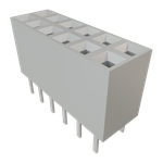 Conn Socket Strip SKT 12 POS 2.54mm Solder ST Top Entry Thru-Hole TIGER CLAW™ Tube