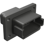 Conn Housing RCP 12 POS Crimp ST Flange Mount Black Box