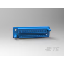 TE Connectivity-172624-3 Einzeladersteckverbinder, Gehäuse Conn Housing RCP 24 POS 5mm Crimp ST Panel Mount Blue Box/Carton