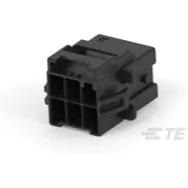 TE Connectivity-1-2232264-1 Einzeladersteckverbinder, Gehäuse 2x3 cap housing panel mount Key A Black