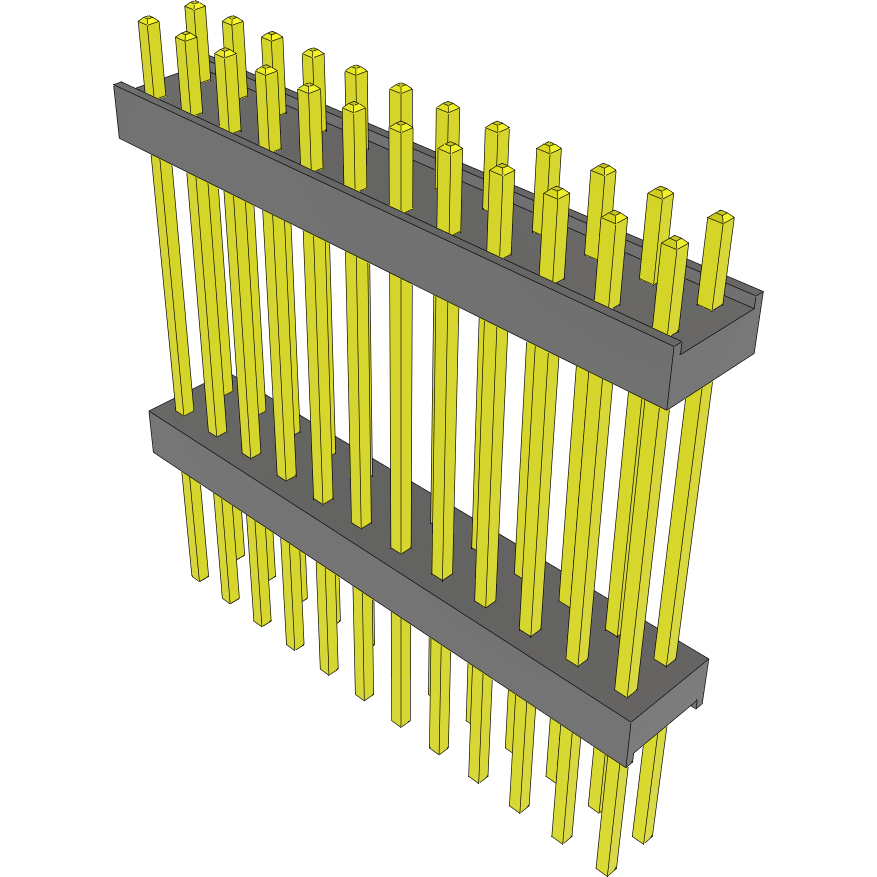 Samtec-EW-12-13-F-D-780 Piastre connettori e prese PCB Conn Board Stacker HDR 24 POS 2.54mm Solder ST Top Entry Thru-Hole Bulk