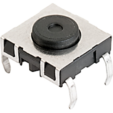 SCHURTER-1241.1624.5 Commutateur tactile Switch Tactile N.O. SPST Round Button PC Pins 0.05A 30VAC 42VDC 0.12VA >1000000Cycles 1.8N Thru-Hole Box
